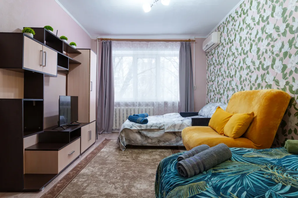 Уютная 2х-комнатная квартира(6 гостей 4 спальных места)