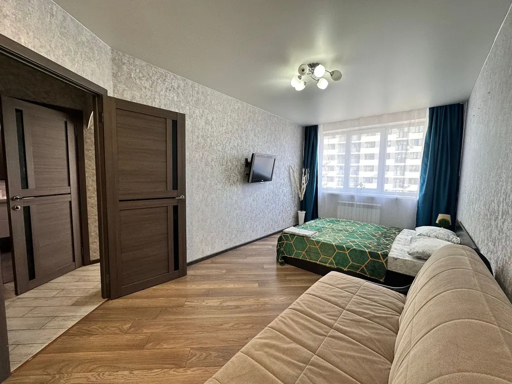 Уютная 1-комнатная квартира в Рязани у Солотчи Современный ремонт, Wi