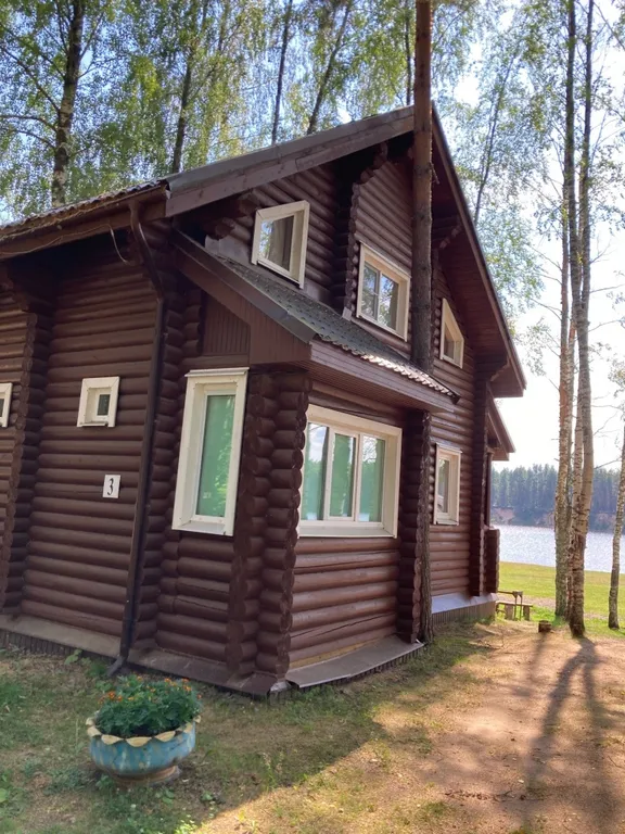 Бревенчатый дом 2 с видом на реку