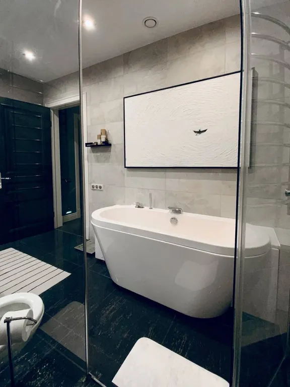 Квартира Атмосферная квартира с панорамным видом и 2-мя спальнями — Москва