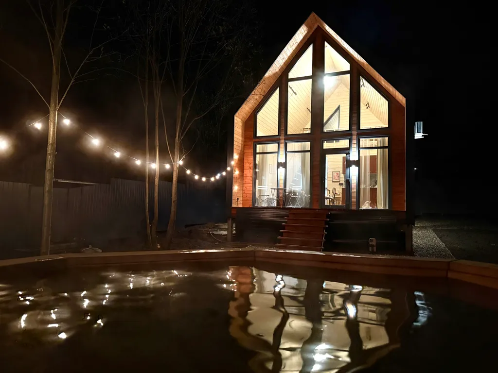 Дом с баней и чаном