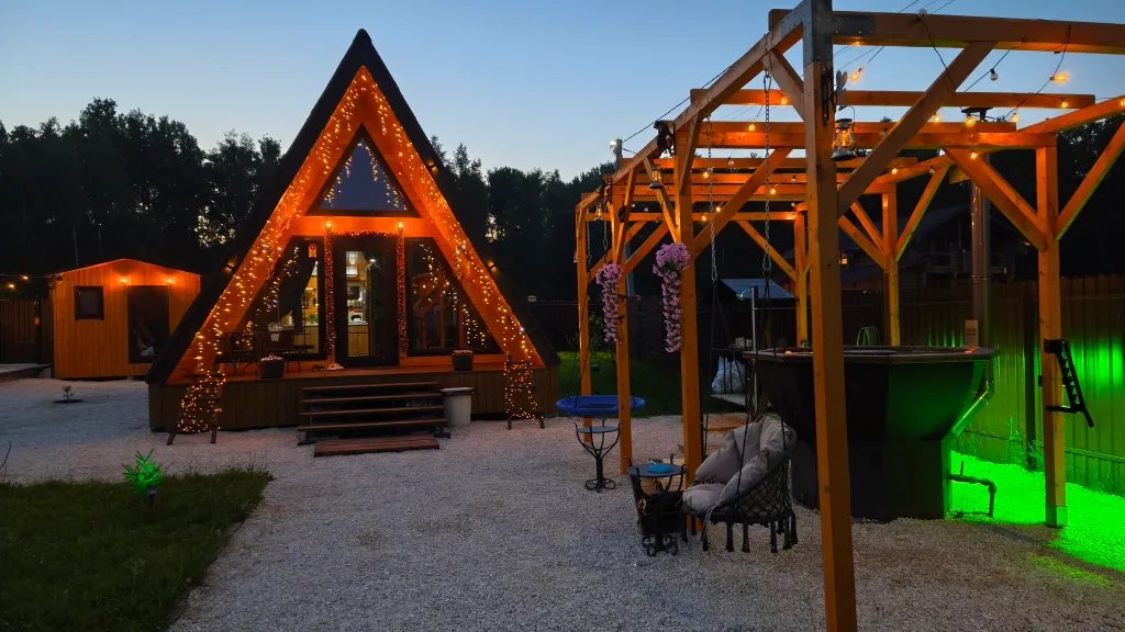 Дом 56m2 — чан, кухня, Wi-Fi