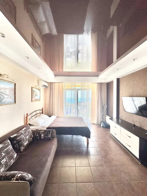 Квартира Студия в ЖК Вилладельмар с балконом и видом на море — аренда посуточно в Гаспра