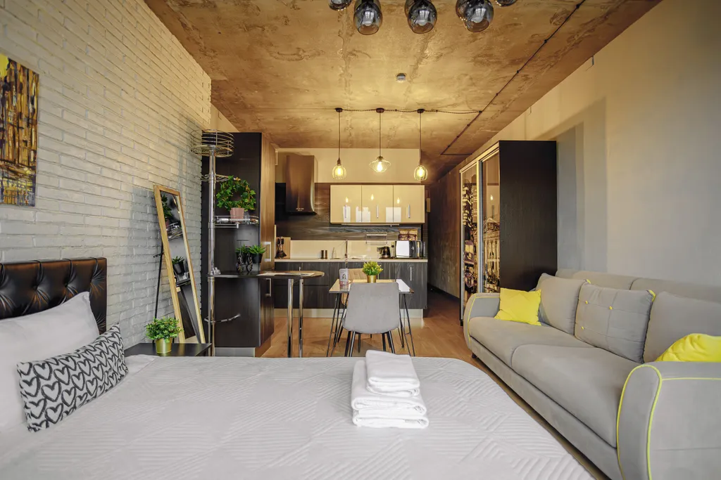 Квартира Квартира London Loft просторная студия в ЖК Савеловский Сити — Москва