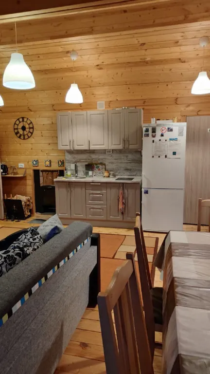 Барнхаус с баней и панорамными окнами