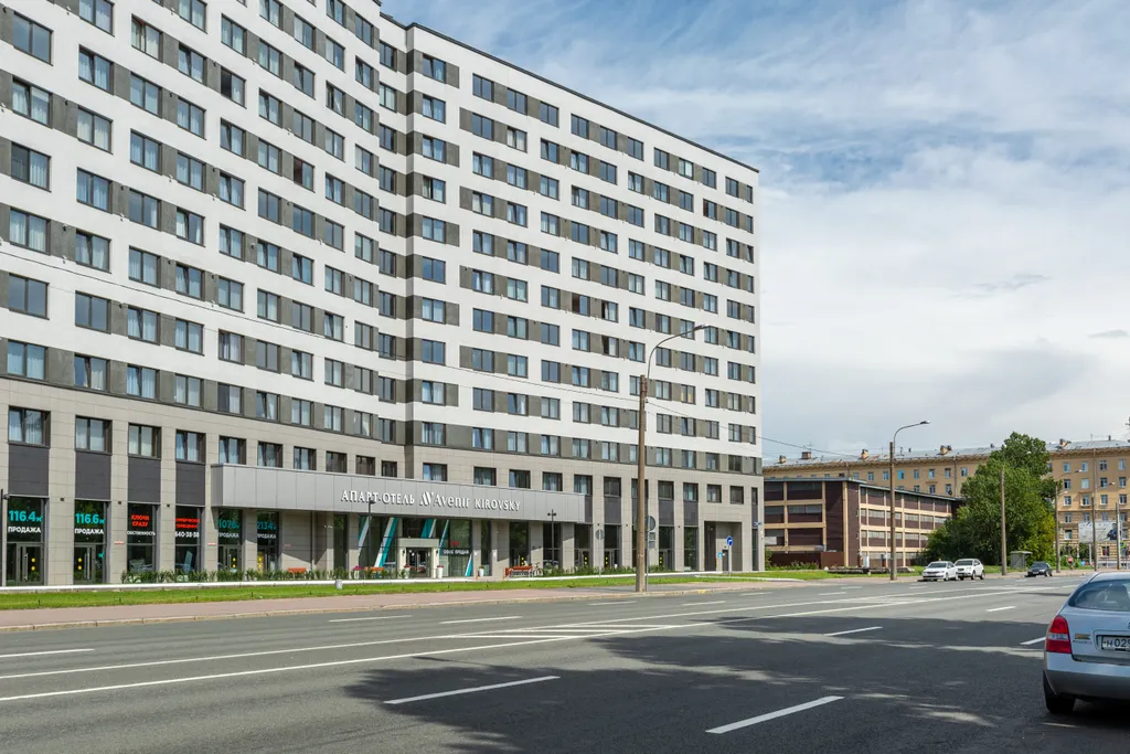 Квартира Квартира Современная студия у метро Автово — Санкт-Петербург