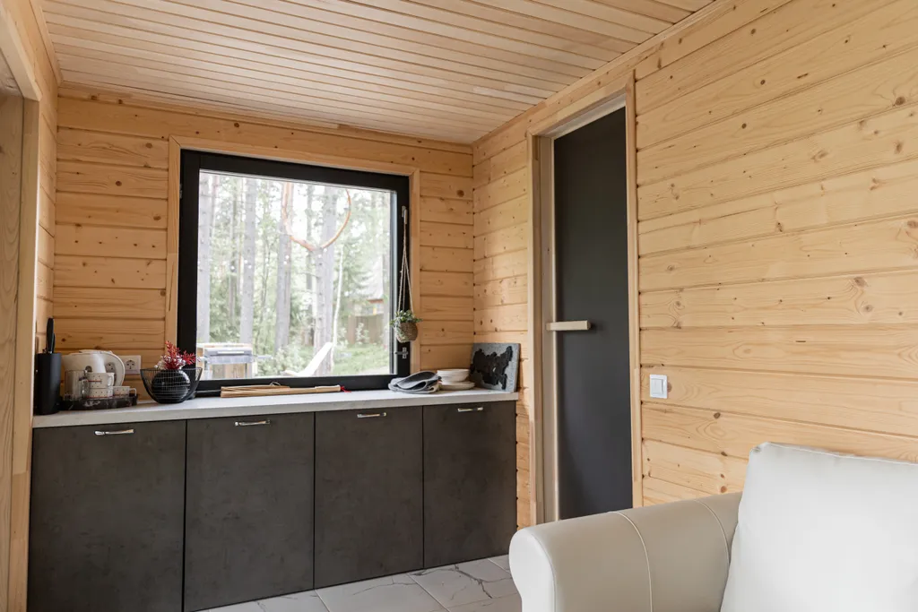 Стильный дом на берегу Ладожского озера с панорамным видом