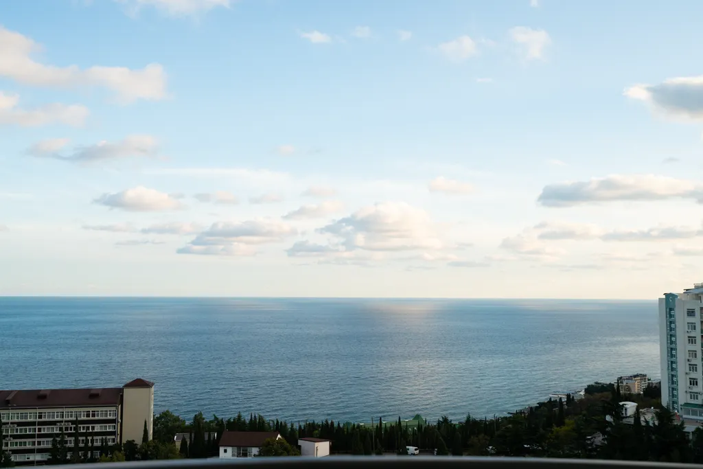 Дизайнерские апартаменты LS-LUX-SOFT BLUE с видом на море и горы