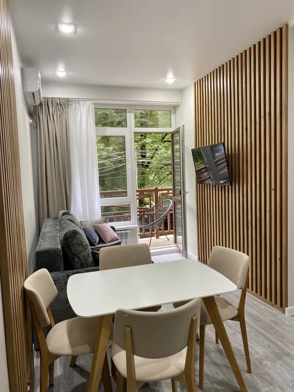 Апартамент Астра с балконом в ЖК Куршевель