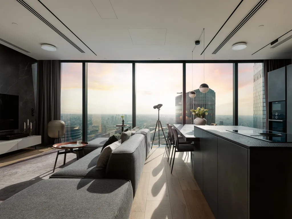 Самый стильный апартамент на 79 этаже с караоке! 20 тыс песен