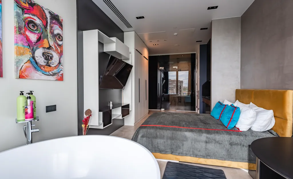 Квартира Квартира с ванной у окна в Башне Нева Тауэрс — Москва