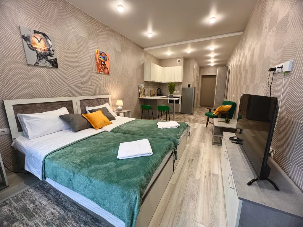 Квартира Квартира 138 Уютная студия с видом на Енисей — Красноярск