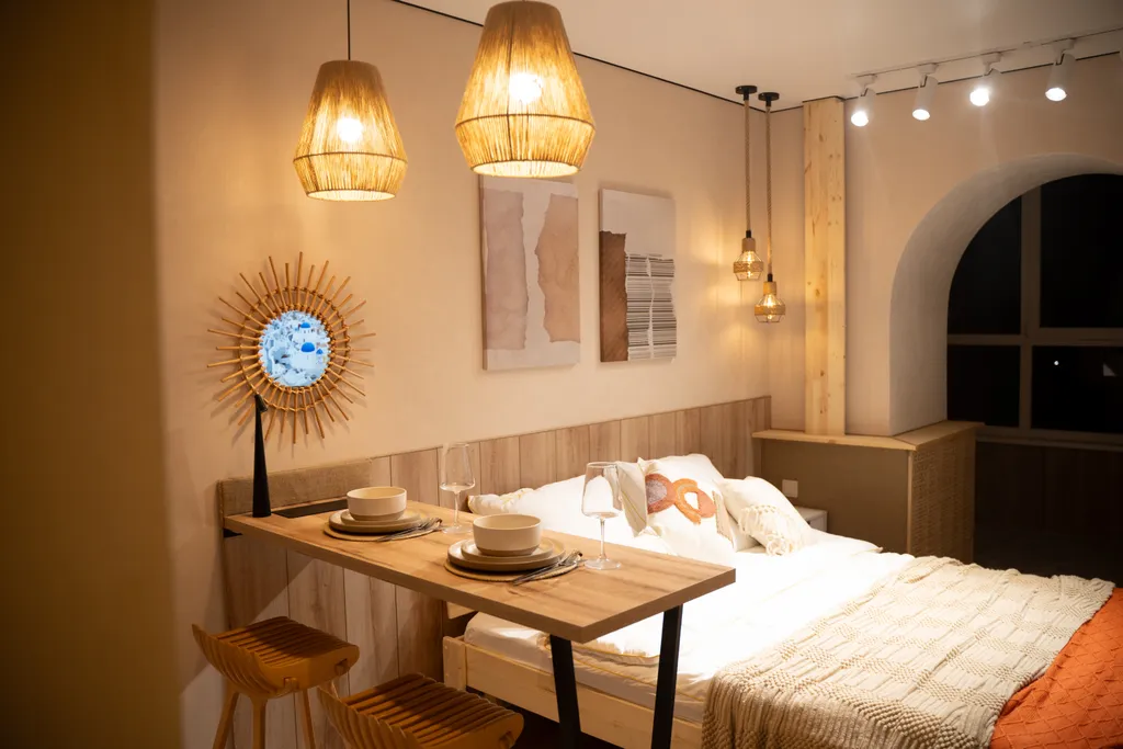 Студия с дизайнерским ремонтом в центре