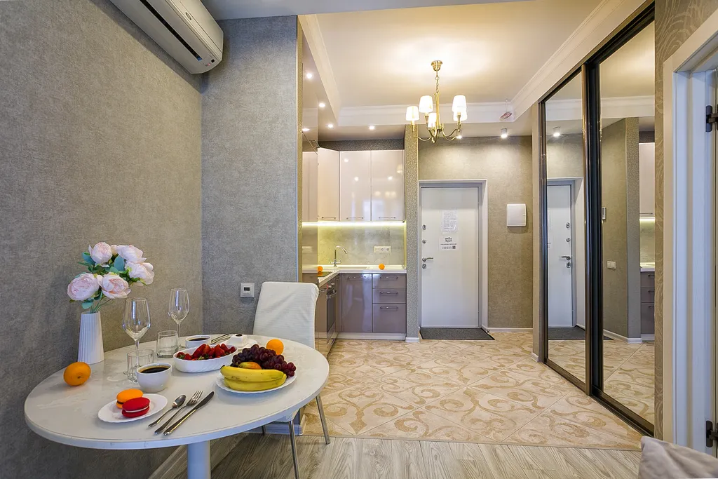 Апартамент с отдельной спальней и террасой с видом на парк