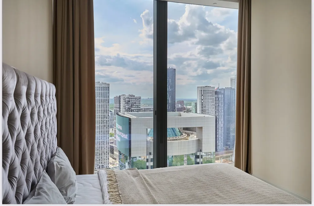 Евродвушка в neva towers 30 вид на закрытый парк