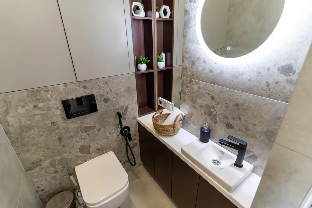 Двухэтажная квартира с мини-сауной и террасой на крыше