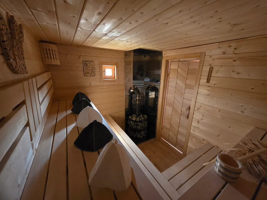 Шале с баней и сибирским чаном с подсветкой 3.0