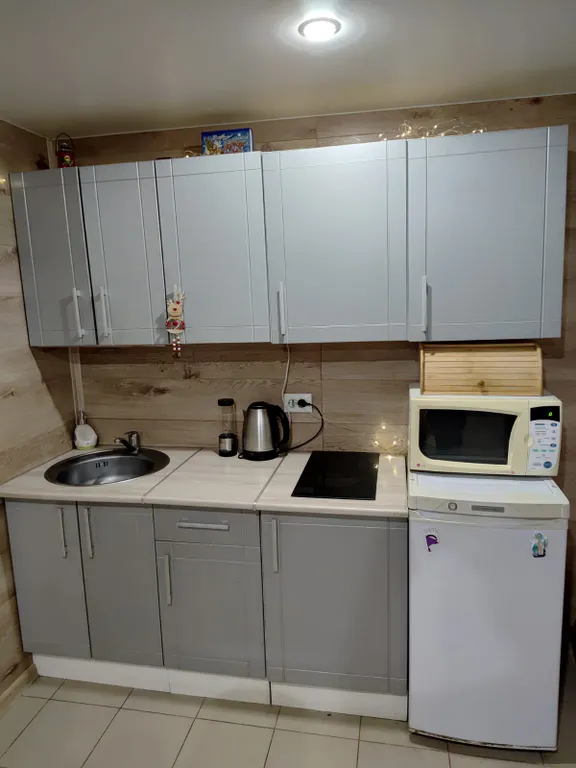 Дом с баней и пирсом на берегу пруда