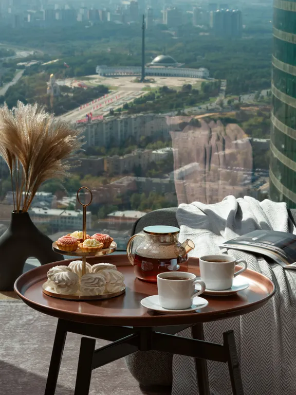 Самый стильный апартамент на 79 этаже с караоке! 20 тыс песен