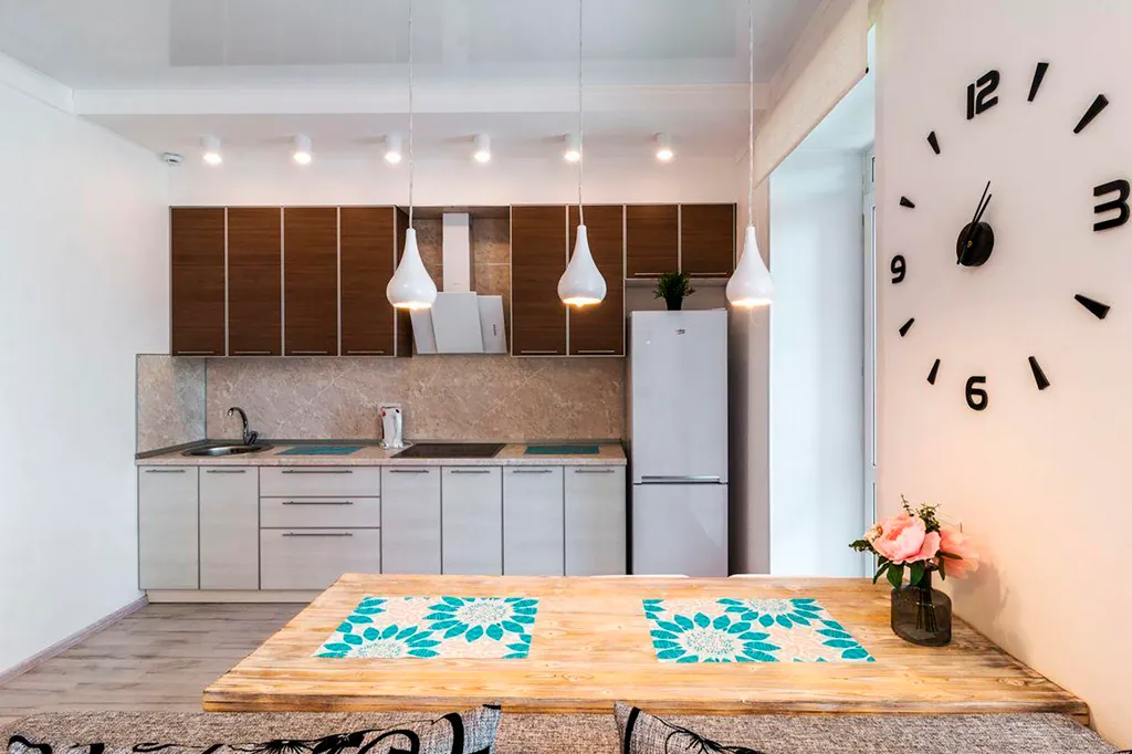 Студия в центре города, зеленый остров