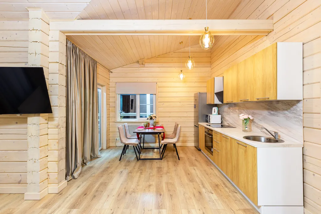 Коттедж Коттедж с 3 спальнями и большой кухней-гостиной у Охта парка — Сярьги