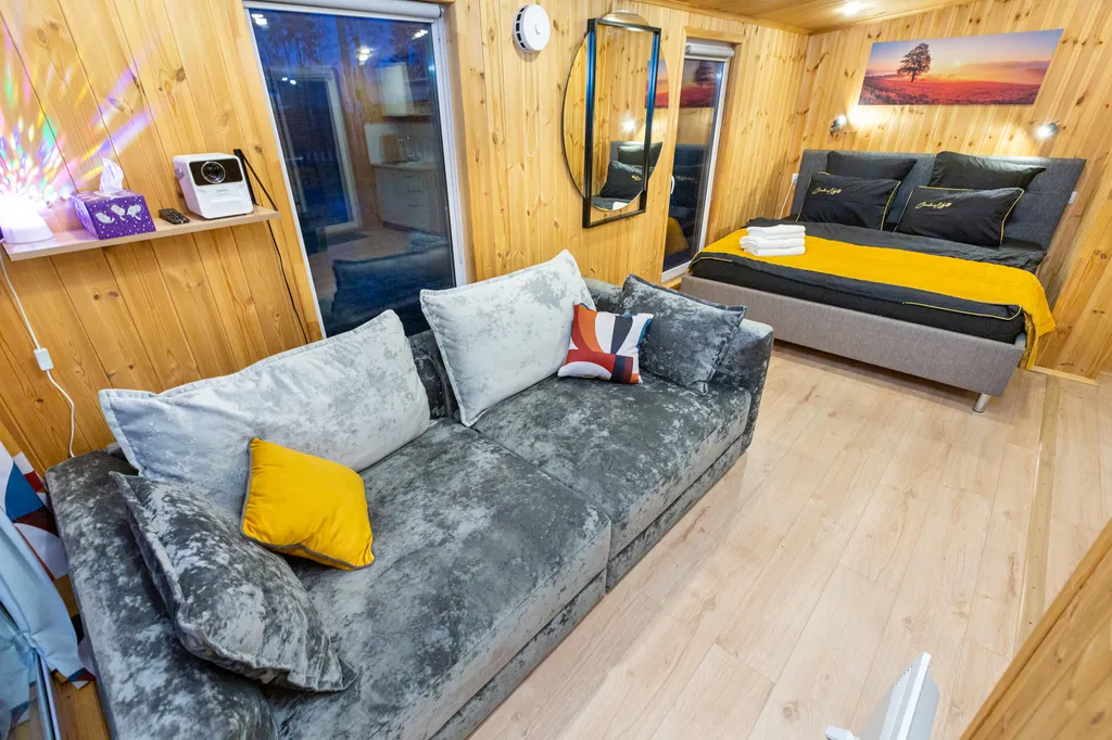 Семейный домик с финской сауной