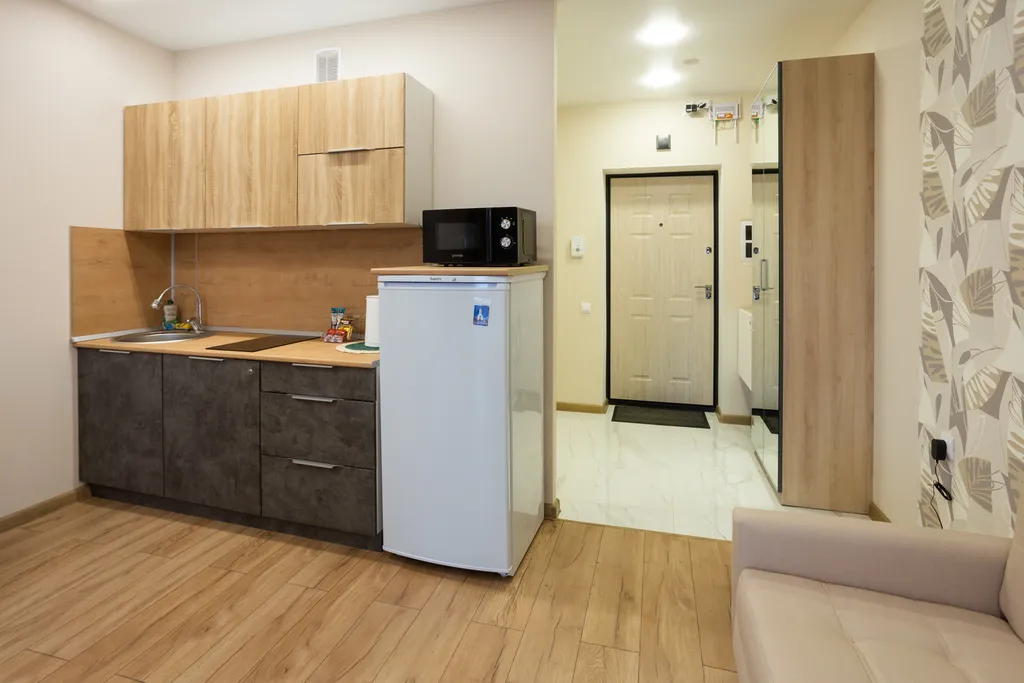 Уютная студия с балконом в шаге от Тинькофф холл и УфаАрена