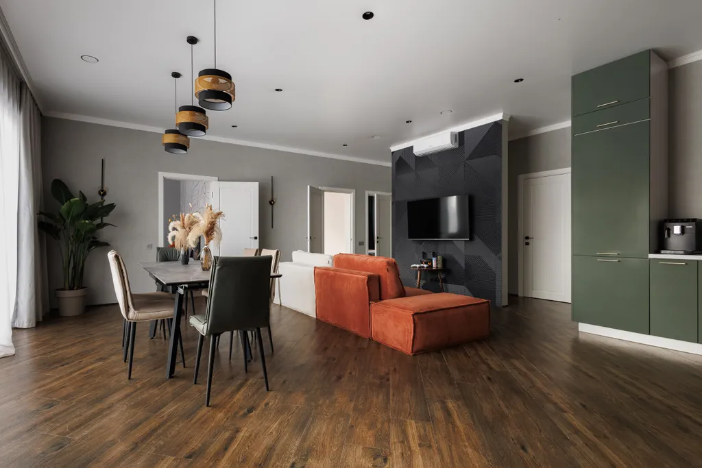 Дом 120m2 — чан, кухня, уличный кинотеатр