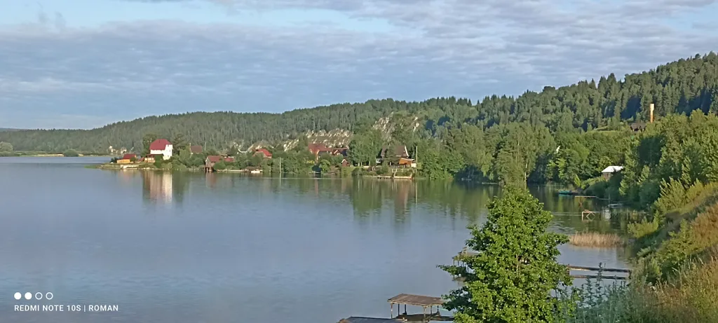 Отличное место для семейного отдыха, с видом на реку