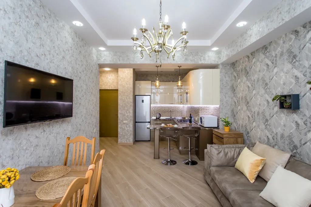 Дизайнерская квартира с панорамой Тбилиси · Ваке · Балкон · Wi-Fi