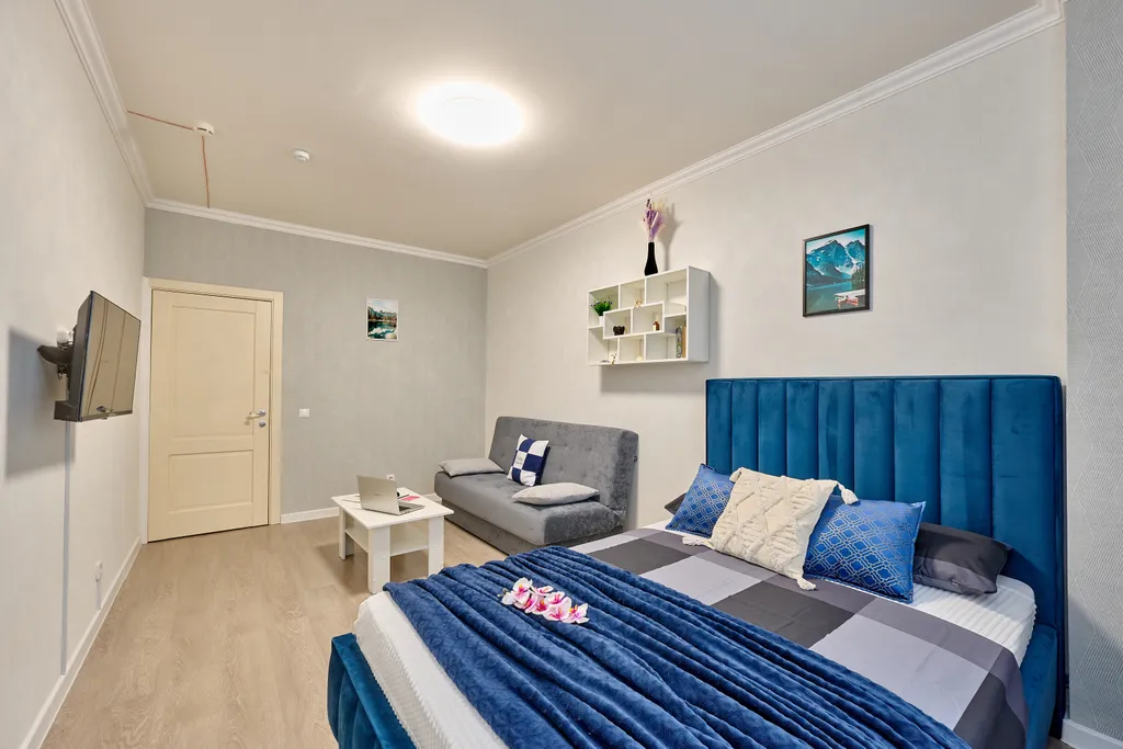 Евродвушка с балконом на 19 этаже вместительность на 6 человек