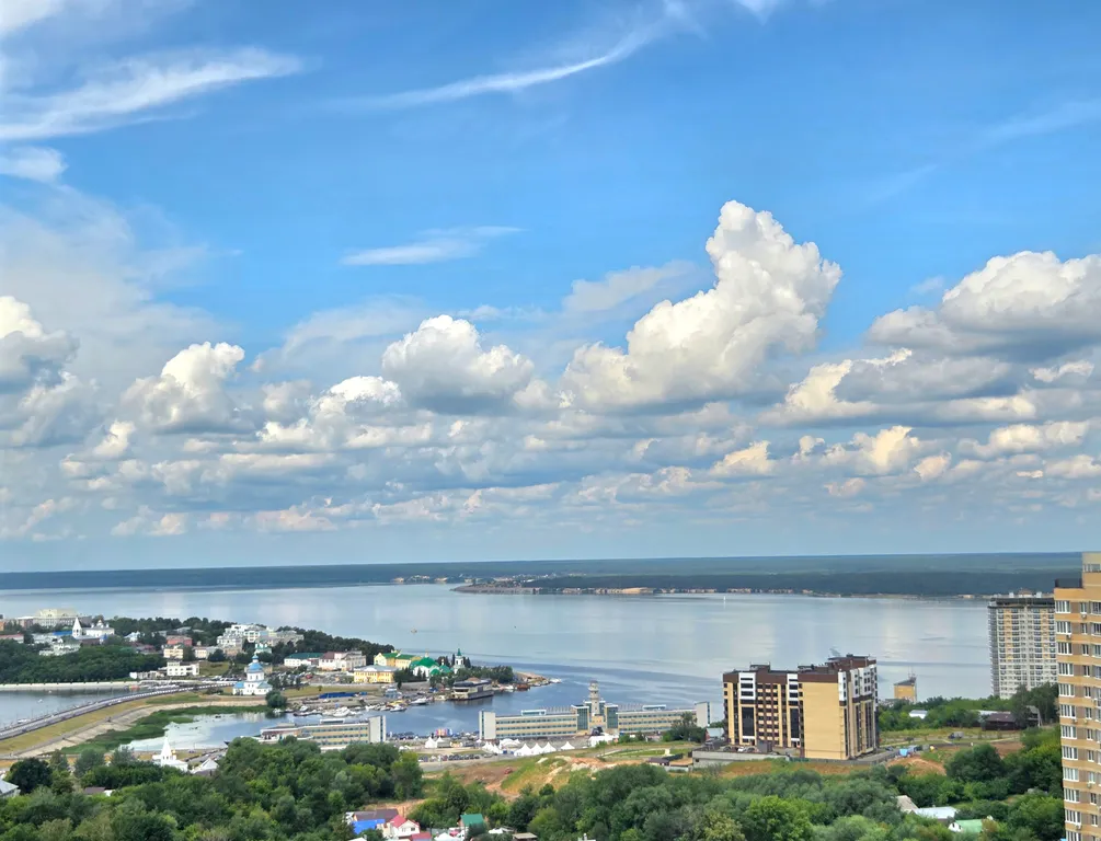 Роскошные апартаменты с видом на Волгу, кондиционер, гостиничный сервис