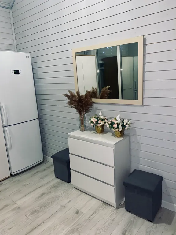 Дом 60m2 — чан, кухня, панорамные окна