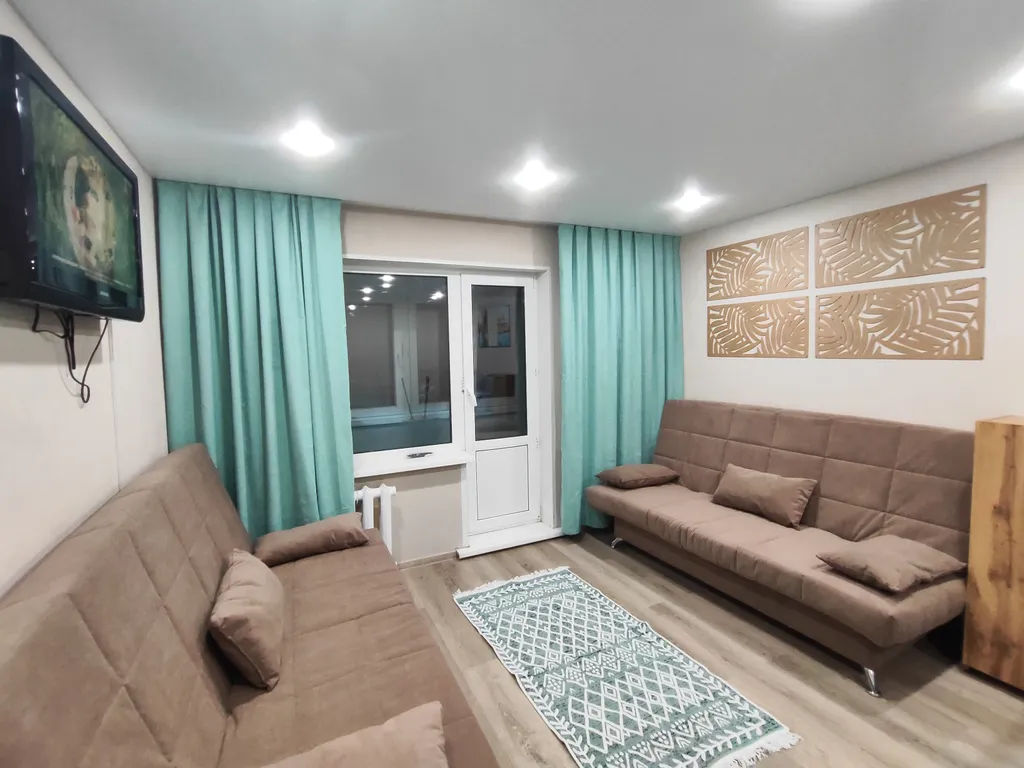 Однокомнатная квартира на 3 спальных места, с балконом