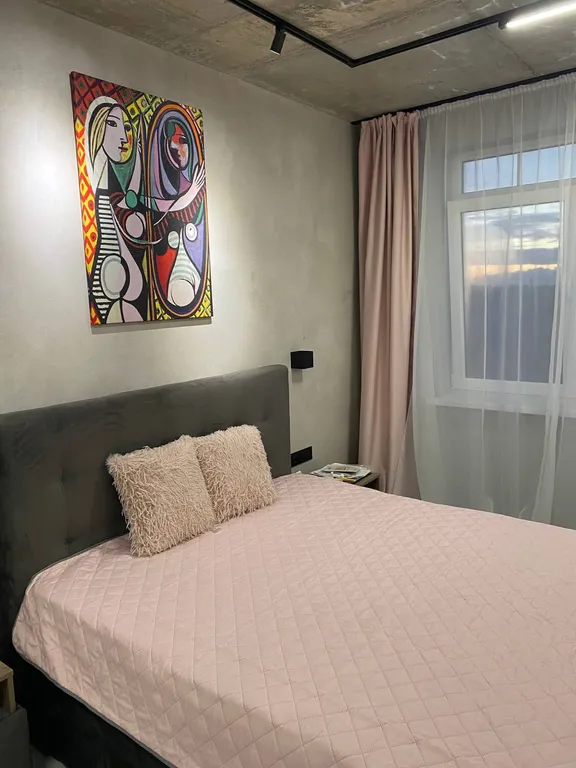 Апартаменты "Пикассо" - индустриальный шик с яркими акцентами