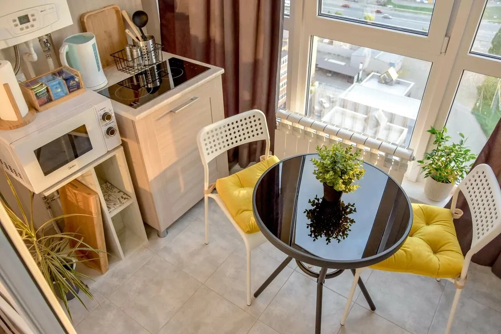 Современная студия «Olga Boykova» с видом на Эльбрус