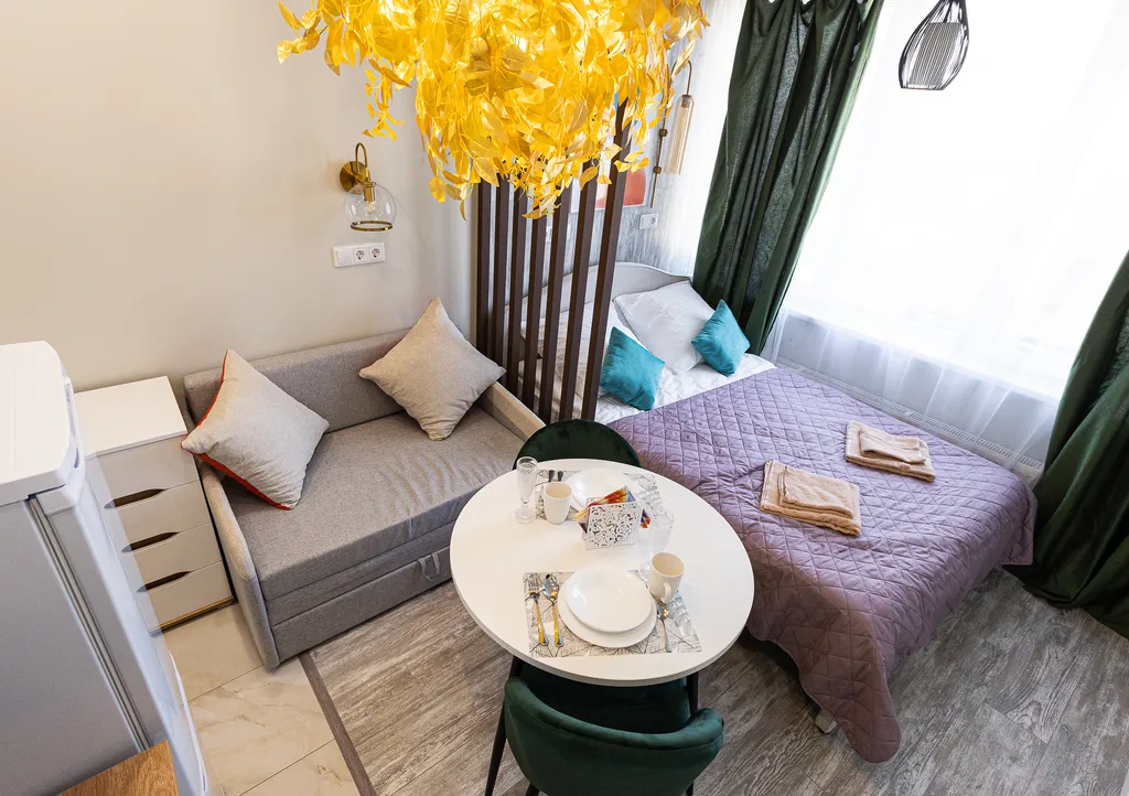 Квартира Стильная и уютная студия недалеко от парка и метро — аренда посуточно в Москва