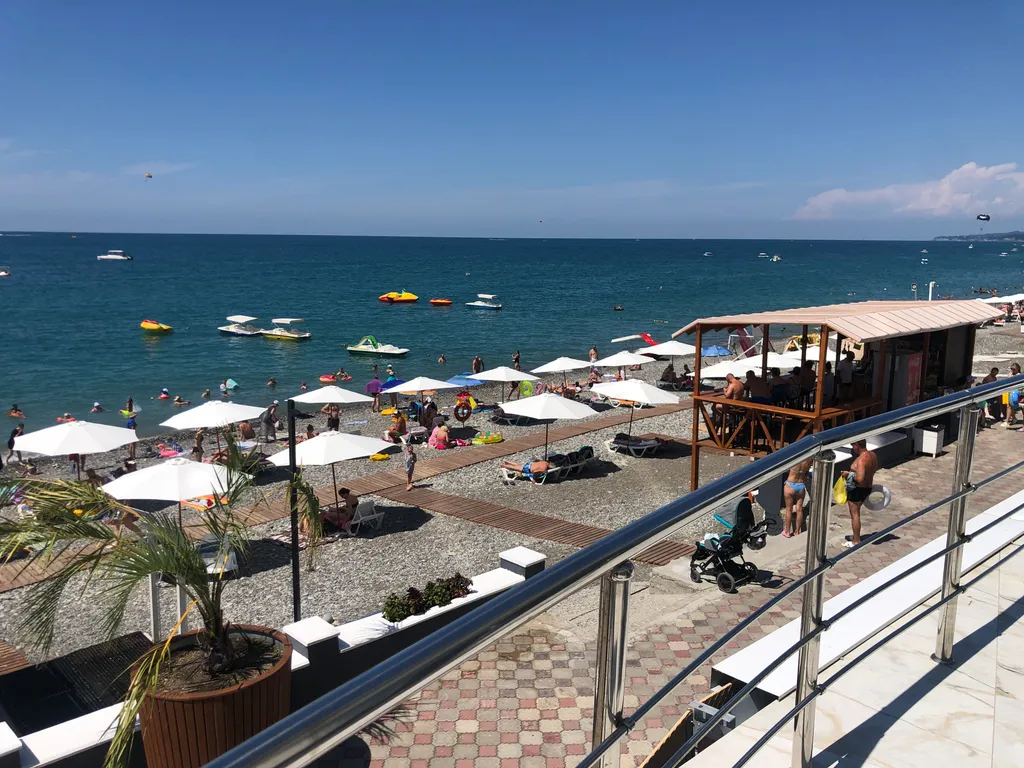 Квартира Квартира Vip студия с террасой и шезлонгами — Лазаревское