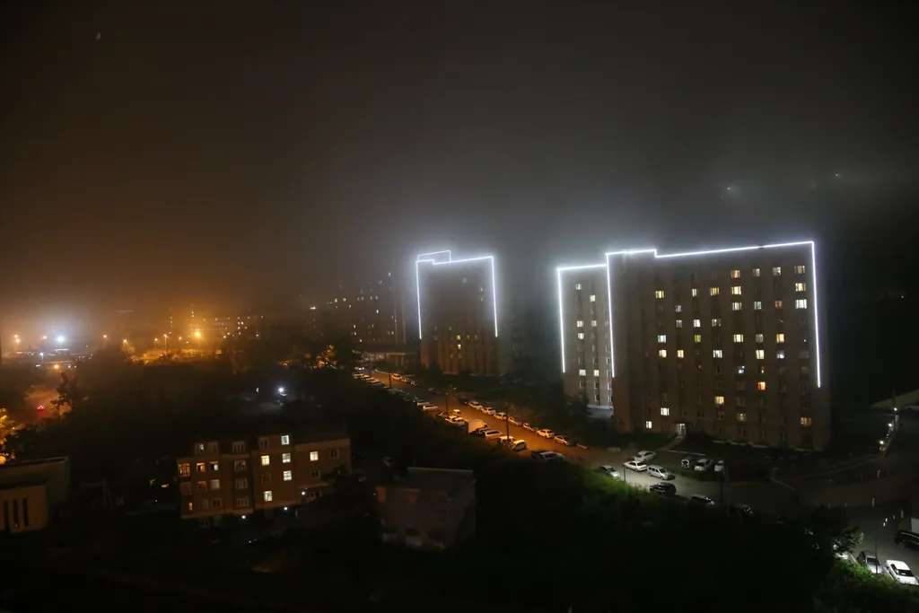 Квартира Новая зеленая квартира с камином — Владивосток
