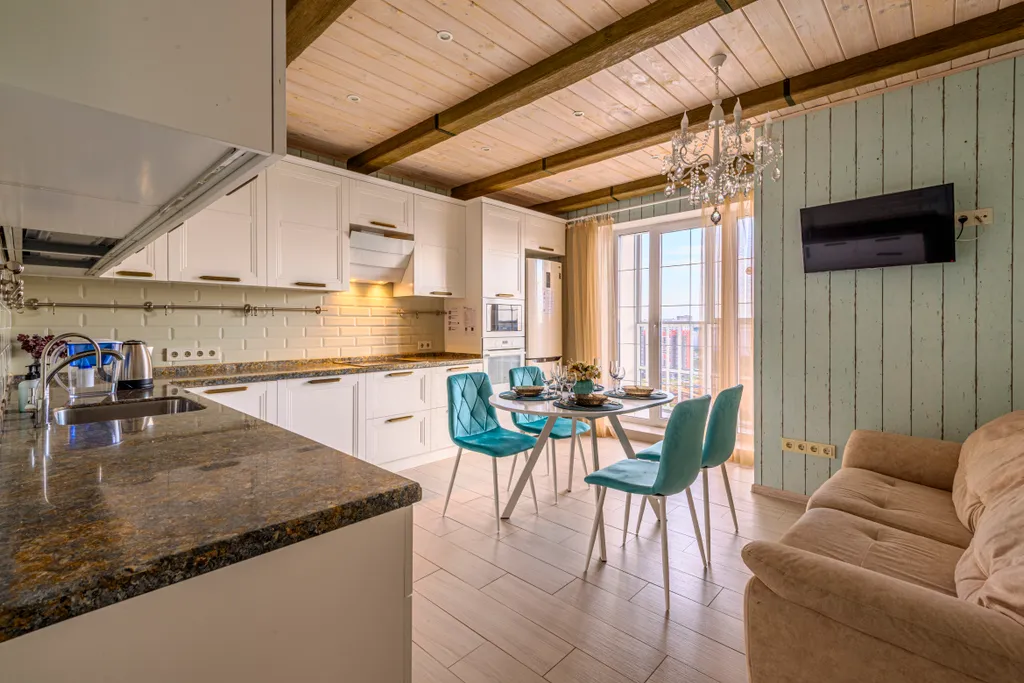 Роскошные апартаменты с видом на Волгу, кондиционер, гостиничный сервис