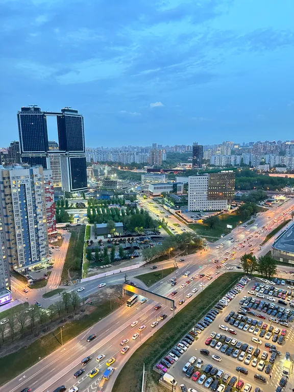 Квартира Квартира Лавандовые сны - красивый вид на город с 31 этажа — Москва