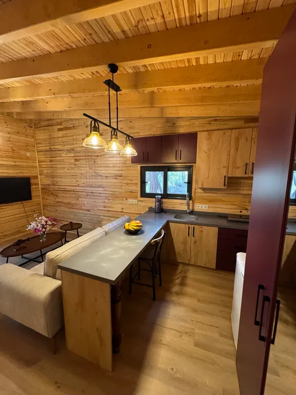 Просторное эко бунгало в сосновом лесу на побережье Турции