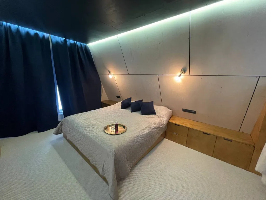 Большое солнечное шале Афрейм с баней и купелью в березовом лесу