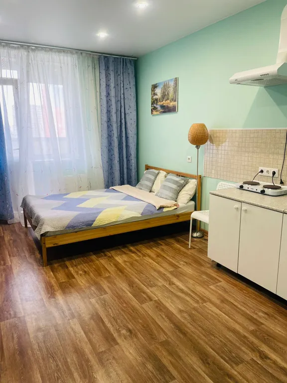 Квартира Домашняя студия в шаговой доступности от метро — аренда посуточно в Мурино