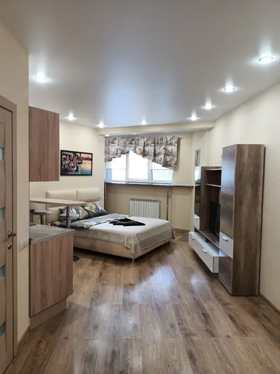 Уютная и просторная студия с отличным ремонтом