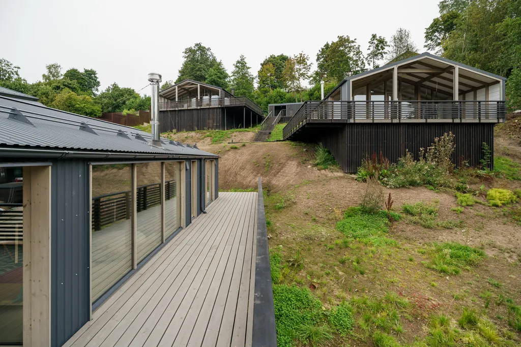 Дом для отдыха семьи у залива