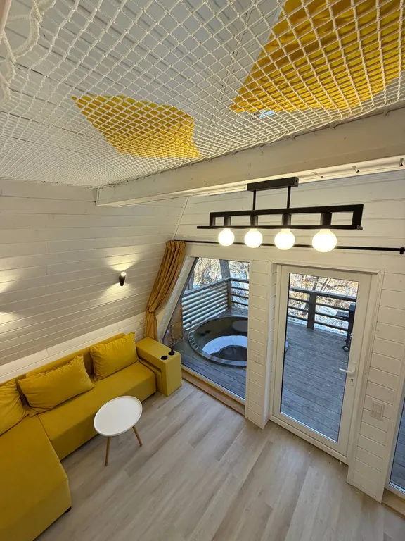 Дом A-Frame с купелью для Вашего уютного отдыха