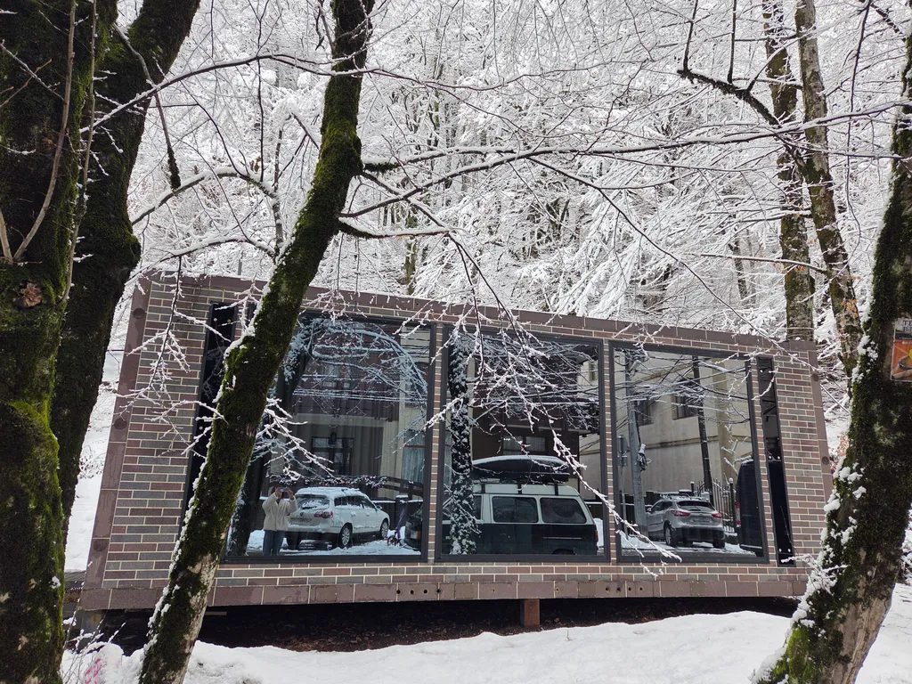 Новый дом с панорамными окнами у леса, в 5 минутах до канатных дорог