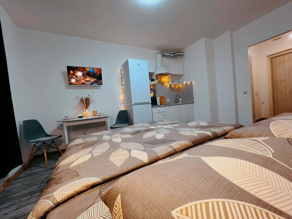 Квартира Комфортная студия в спокойных тонах у метро Девяткино — аренда посуточно в Мурино