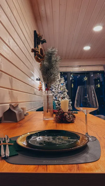 Уютный дом с панорамным видом на лес